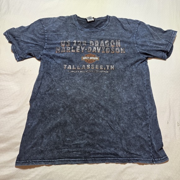 Harley-Davidson Other - Harley-Davidson Dragon T-Shirt Tallassee TN Smoky Mountain Biker Tee Size Large